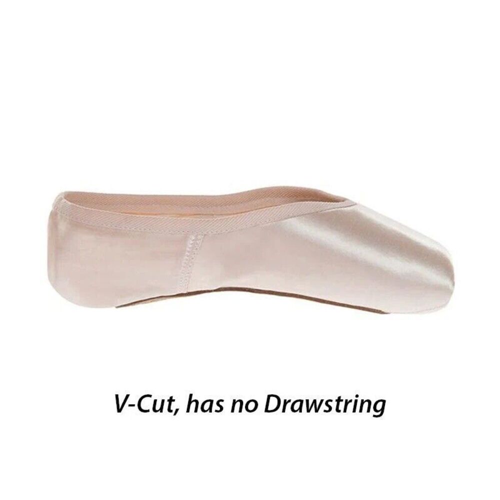 COPY - Russian Pointe Pink Sapfir V-Cut Pointe Shoes - Flexible Soft Shank 39/8…